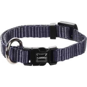 Flamingo Collier Chien Ziggy Nylon Granit Bleu