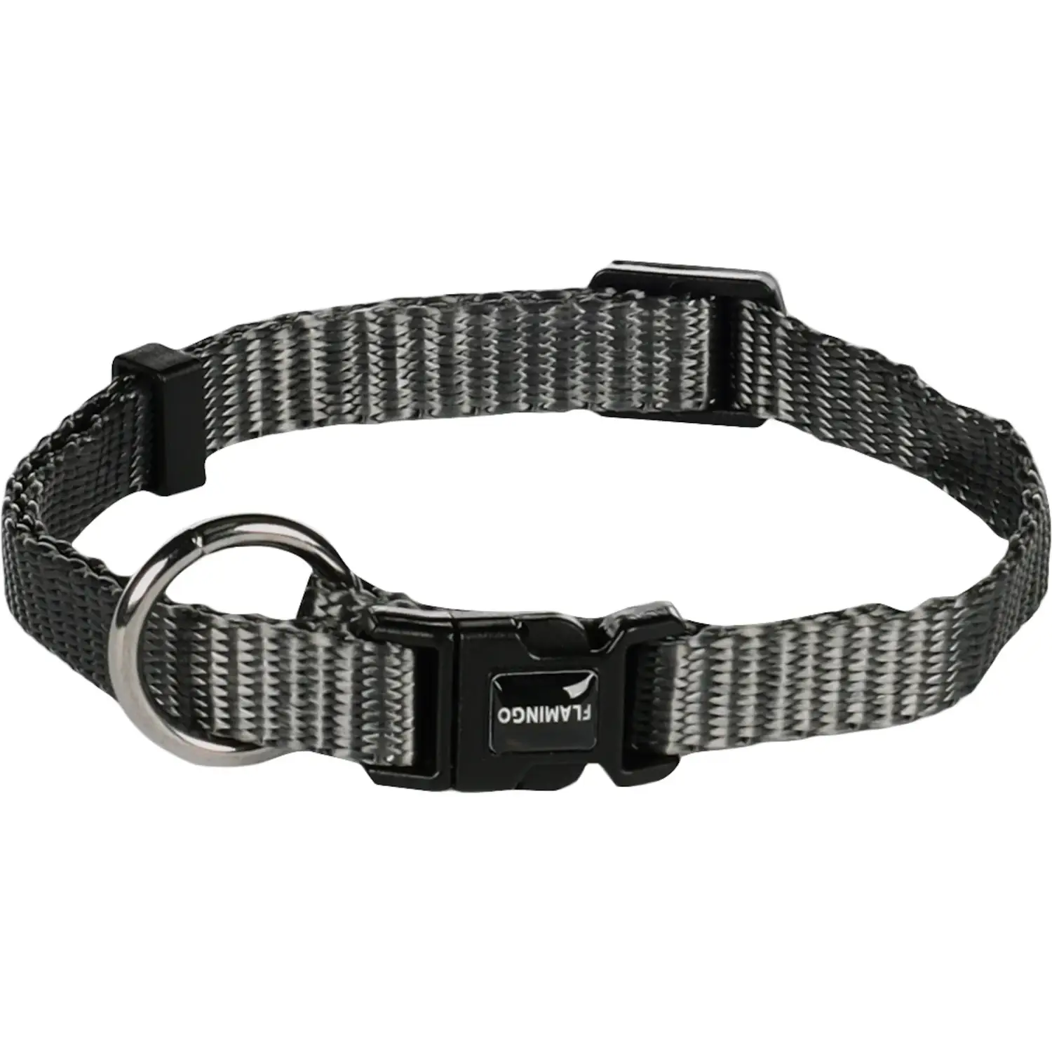 Flamingo Collier Chien Ziggy Nylon Gris Foncé