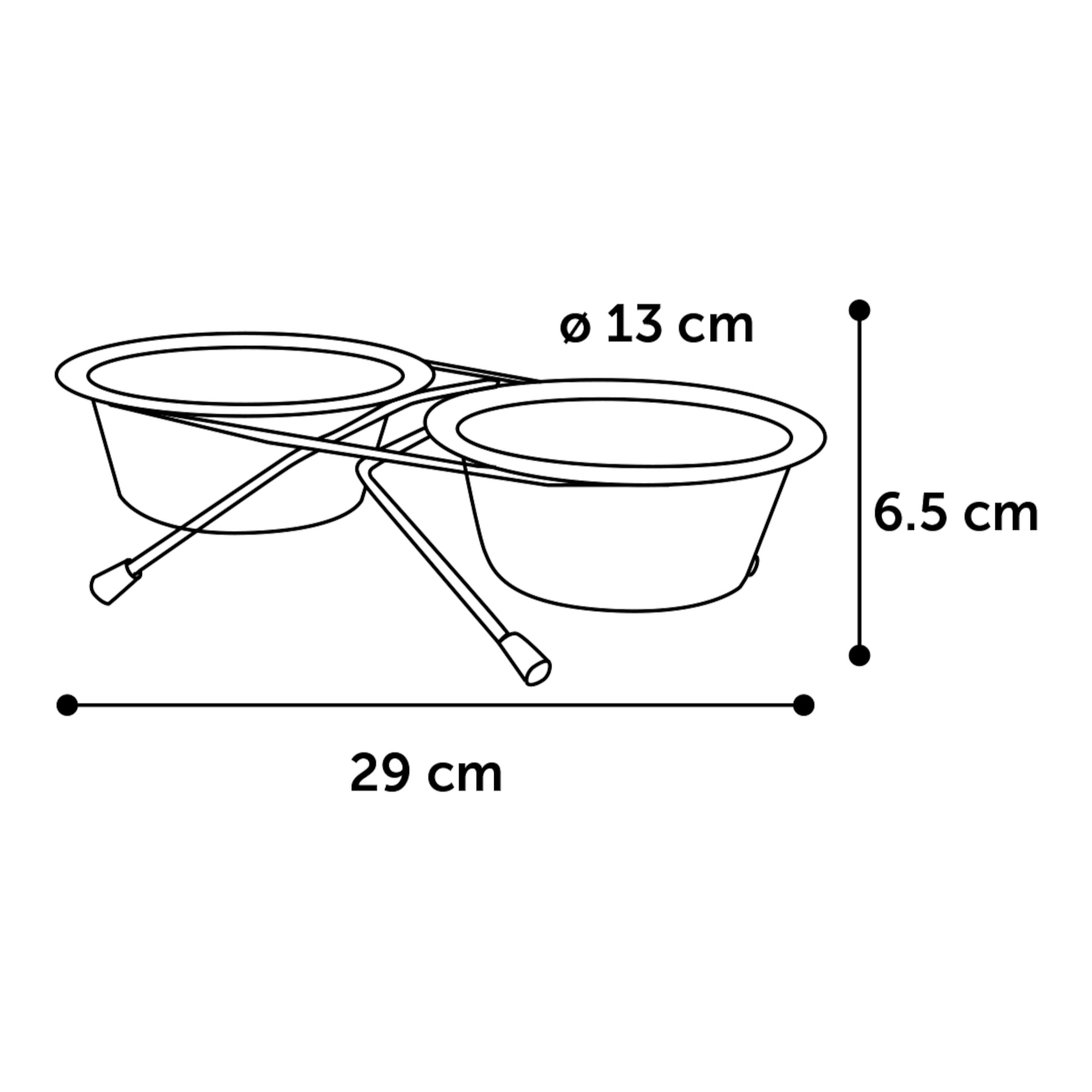 Flamingo Duo de Gamelles Arjun pour Chat ou Chien 380ML – Image 2