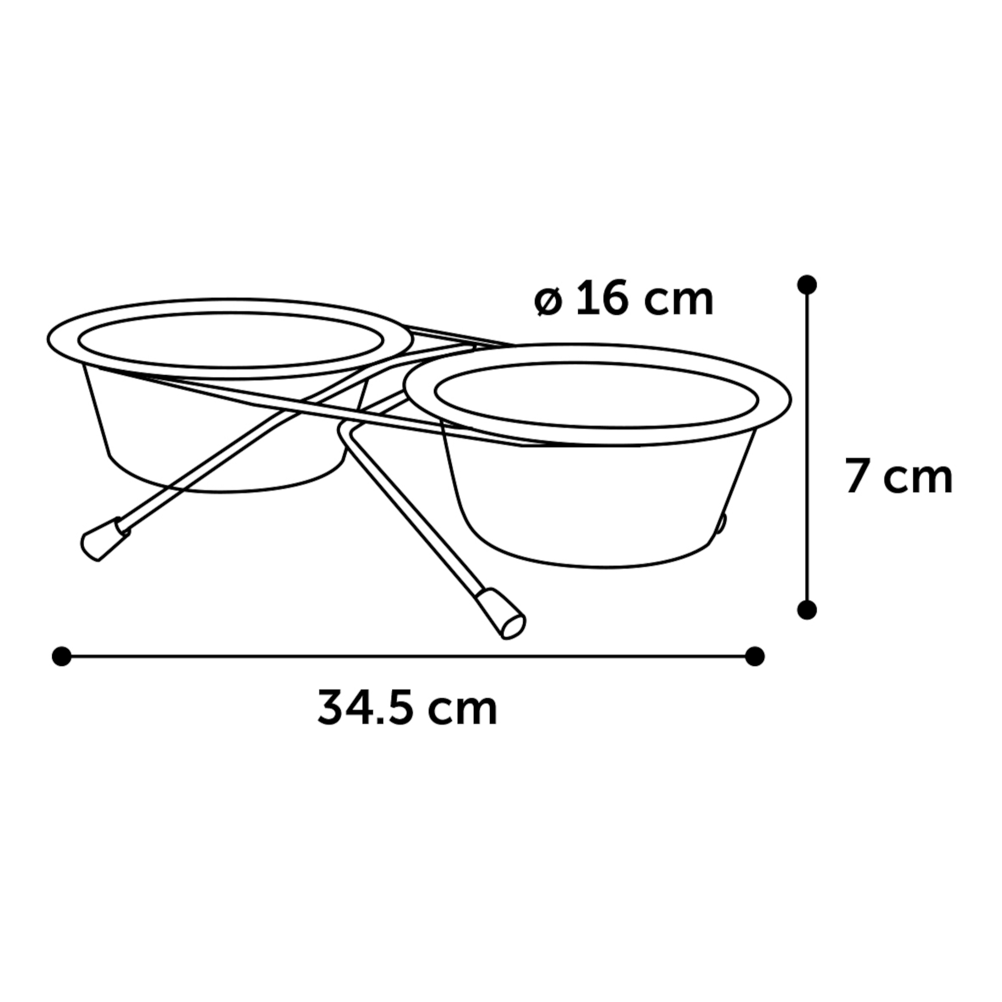 Flamingo Duo de Gamelles Arjun pour Chien 800ML – Image 2
