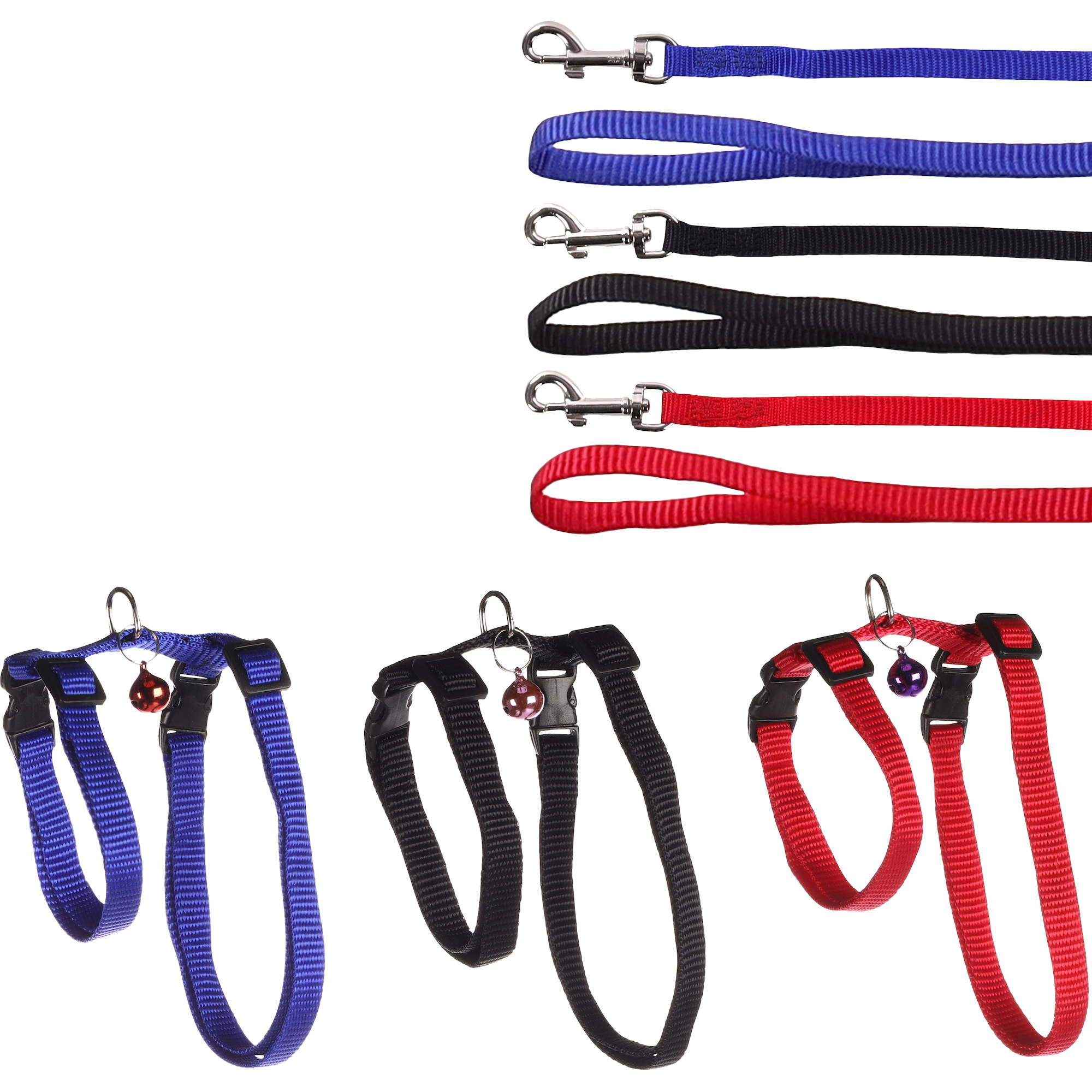 Flamingo Harnais & Laisse avec clochette pour Lapin couleur aléatoire – Image 3