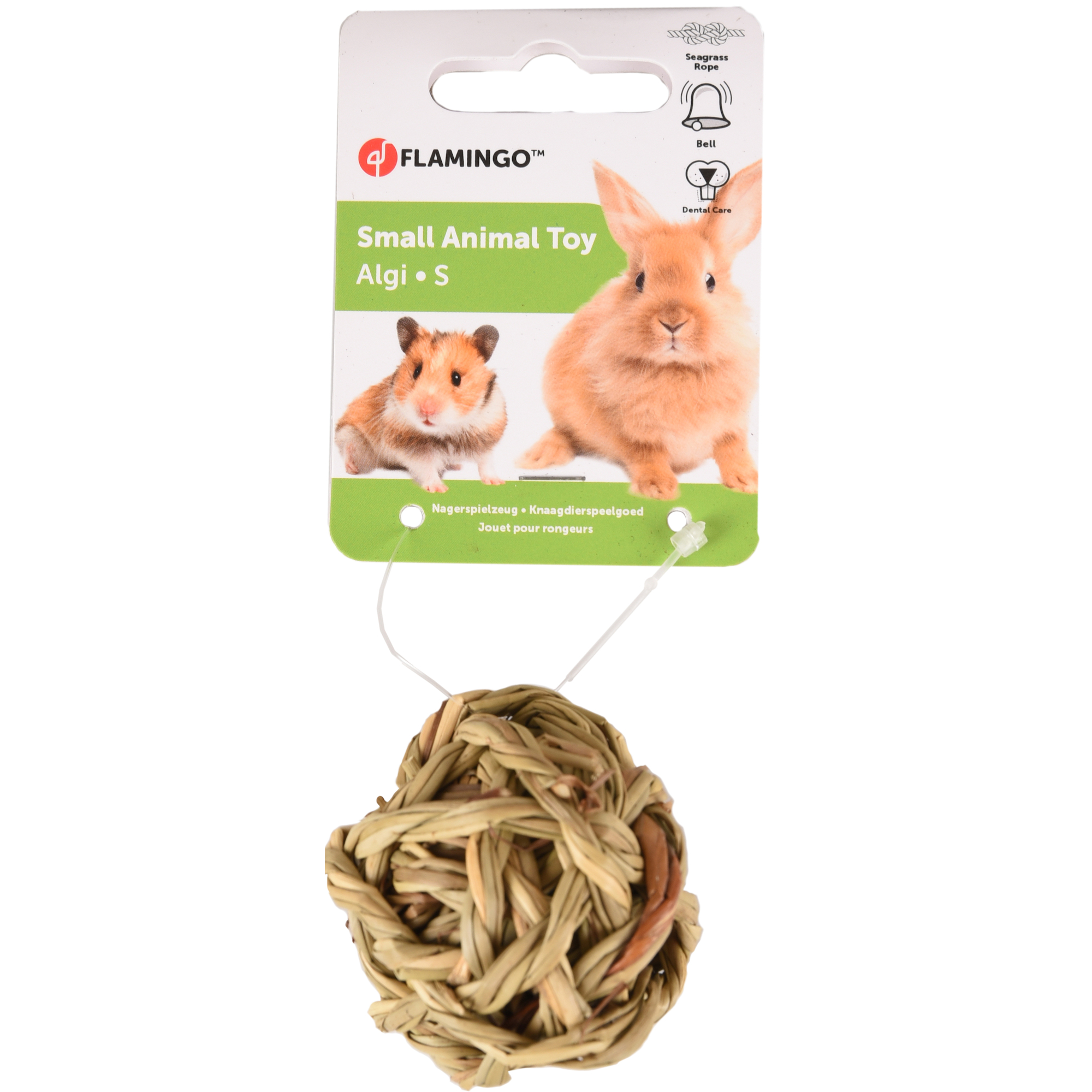 Flamingo Jouet Algi balle avec clochette pour rongeur S – Image 2