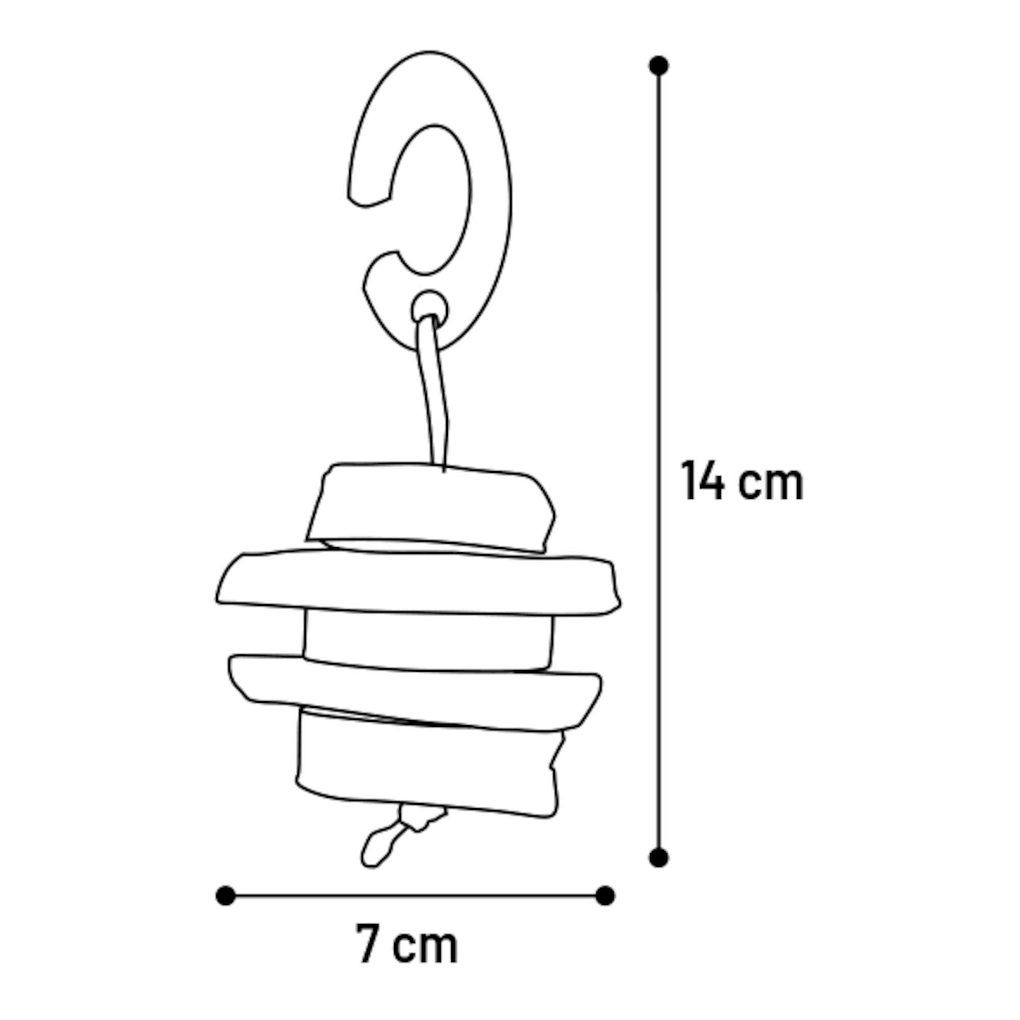 Flamingo Jouet Wazir à suspendre pour rongeur – Image 2