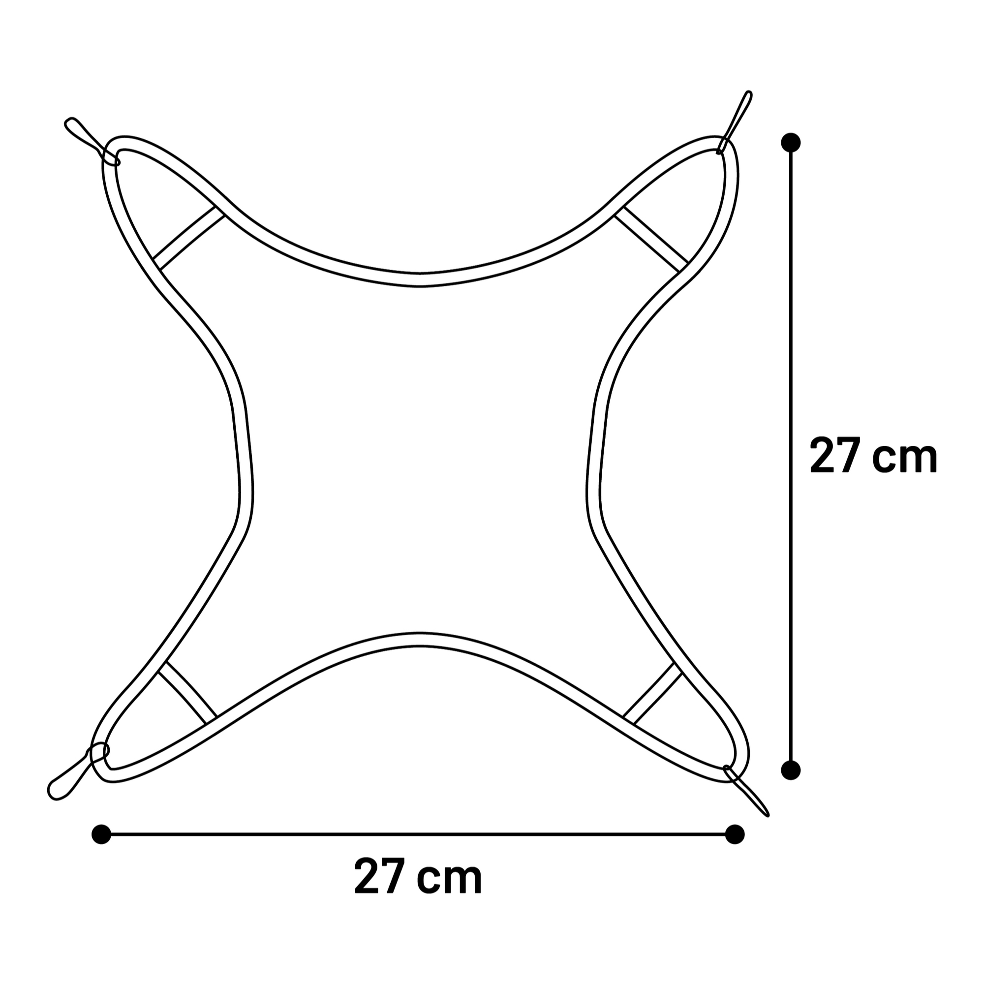 Flamingo hamac Fizi pour rongeurs 27x27 – Image 2