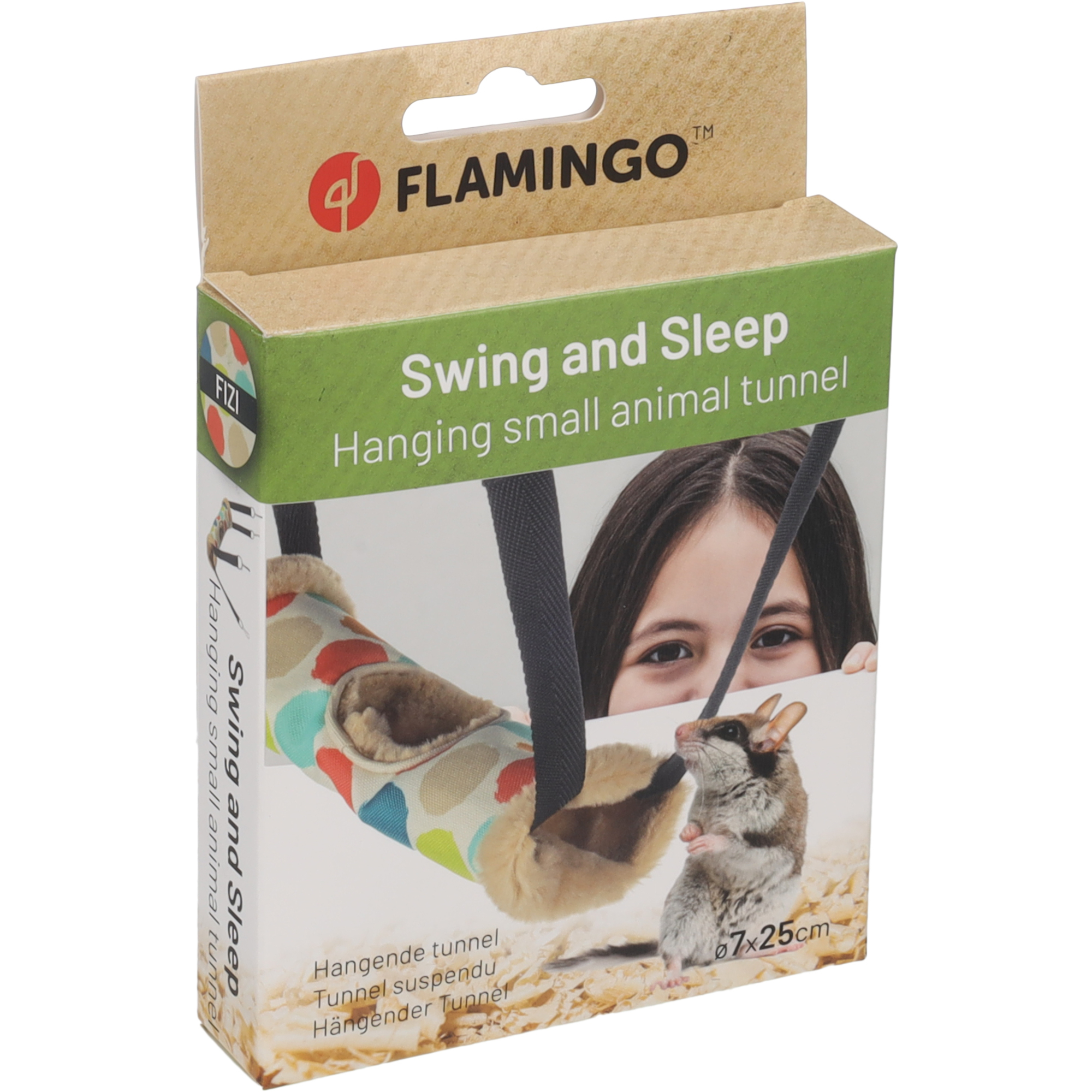 Flamingo Tunnel Fizi à suspendre pour furet – Image 4
