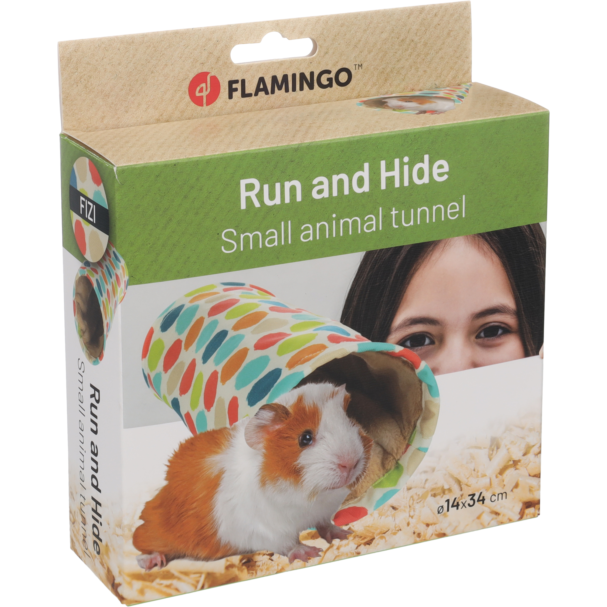 Flamingo Tunnel Fizi pour furet 31cm x 14cm – Image 3