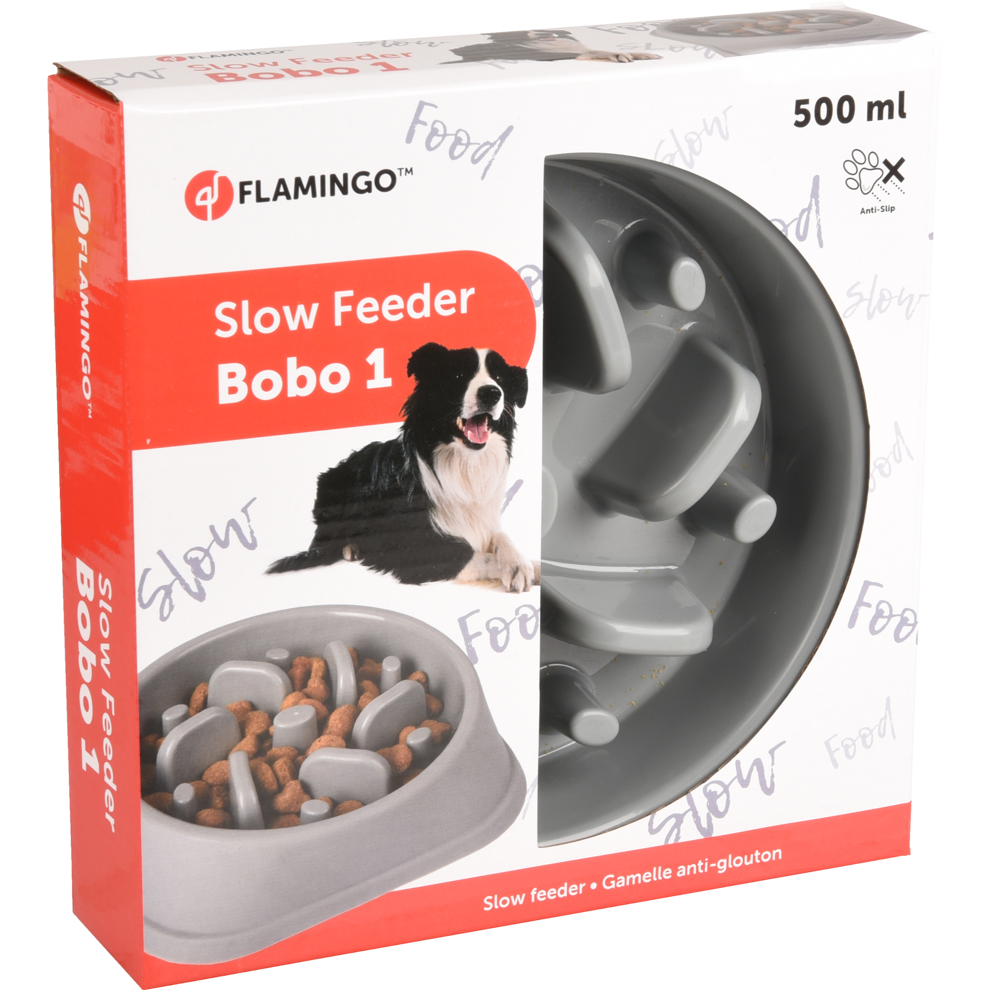 Flamingo Gamelle Slow Feeder Bobo pour Chien 500ML- – Image 4