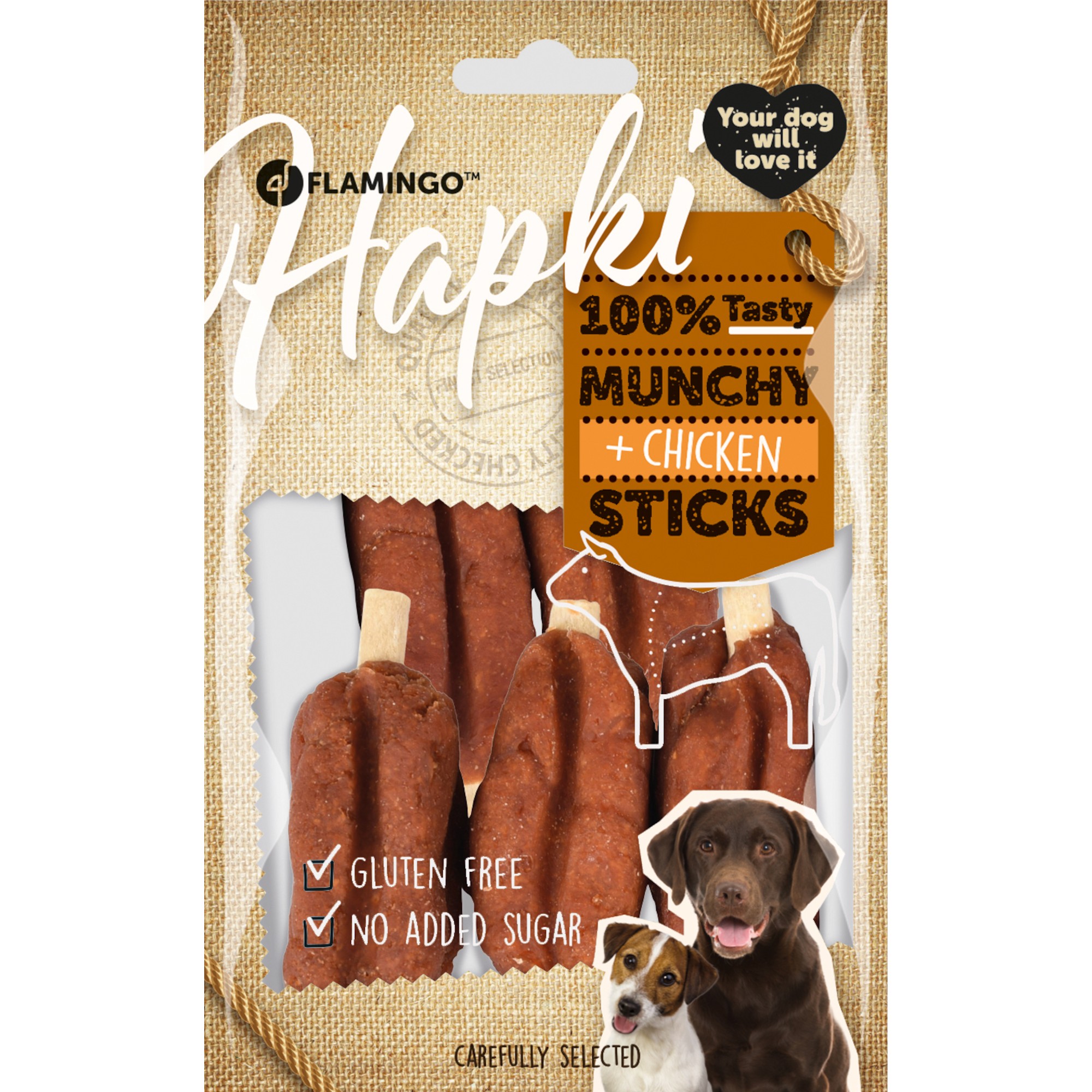 Hapki Friandises Hot-Dog au Poulet pour Chien