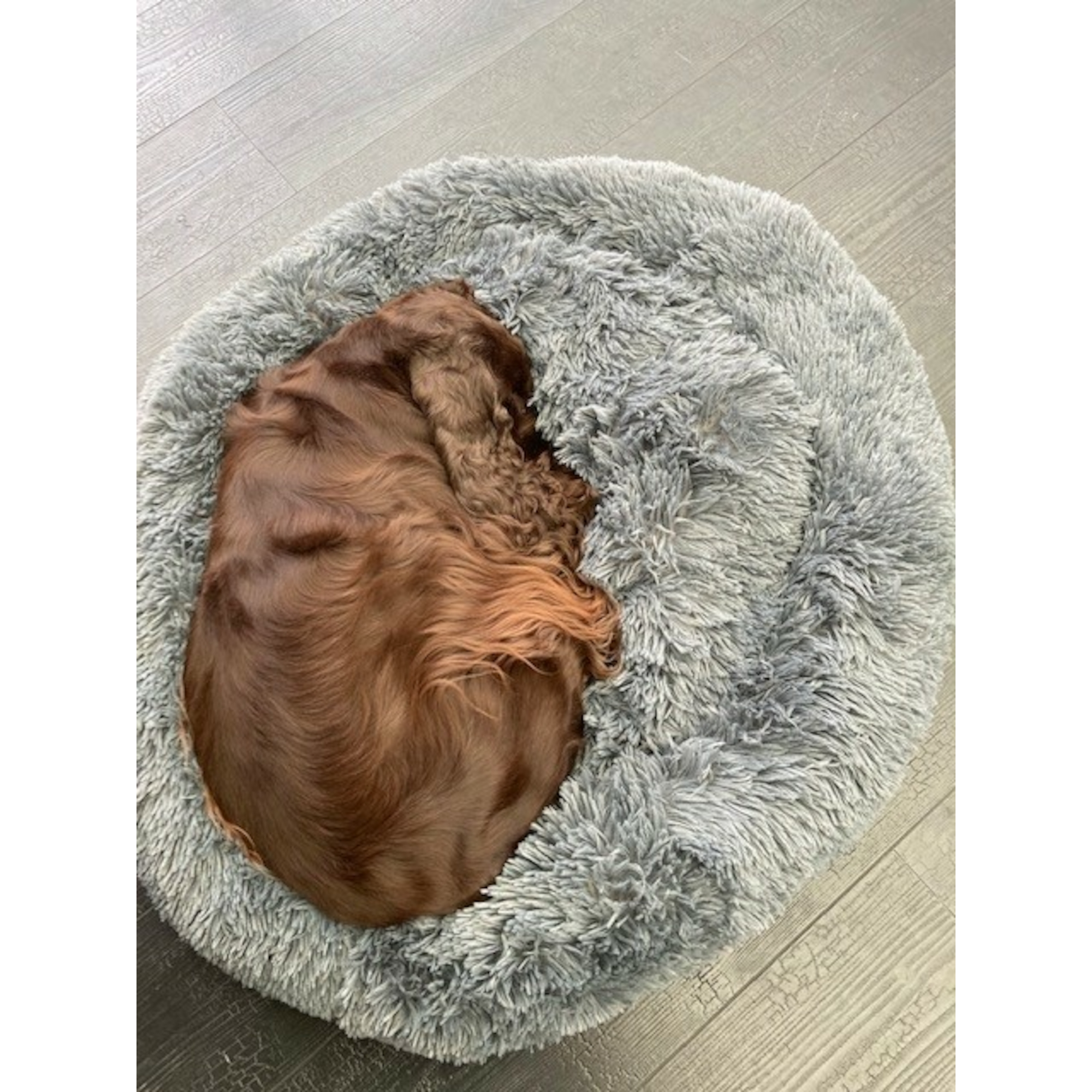 Flamingo Panier Krems pour Chien Rond Gris clair Ø 70cm – Image 2