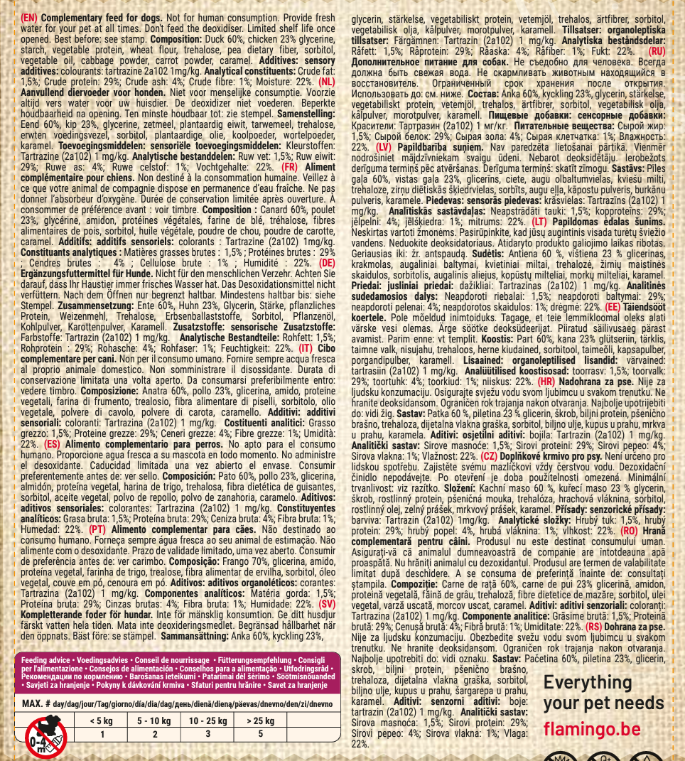 Hapki Friandises Donut avec canard pour Chien 4PCS 95G – Image 3