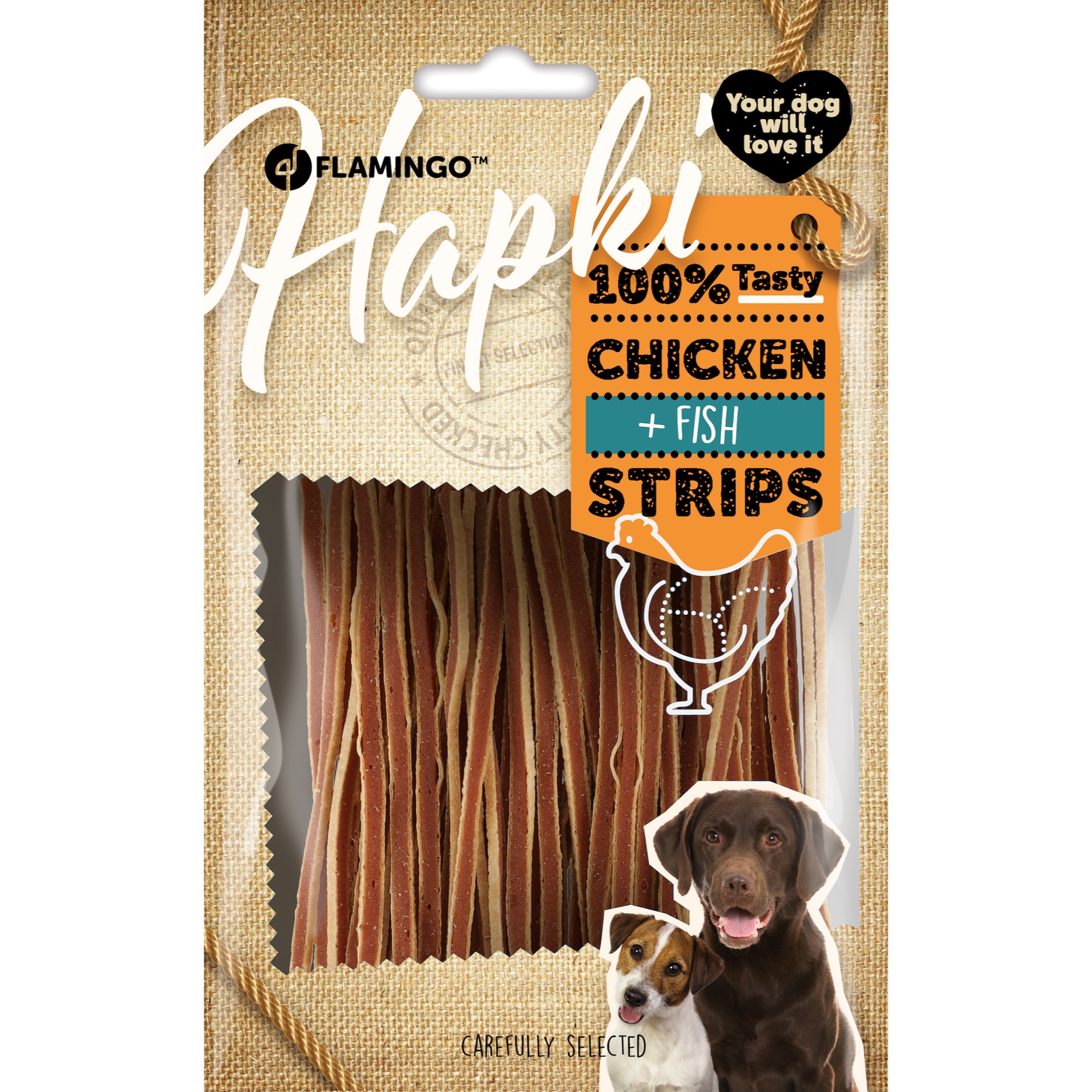 Hapki Friandises Bandes Sushi au Poulet et Poisson pour Chien