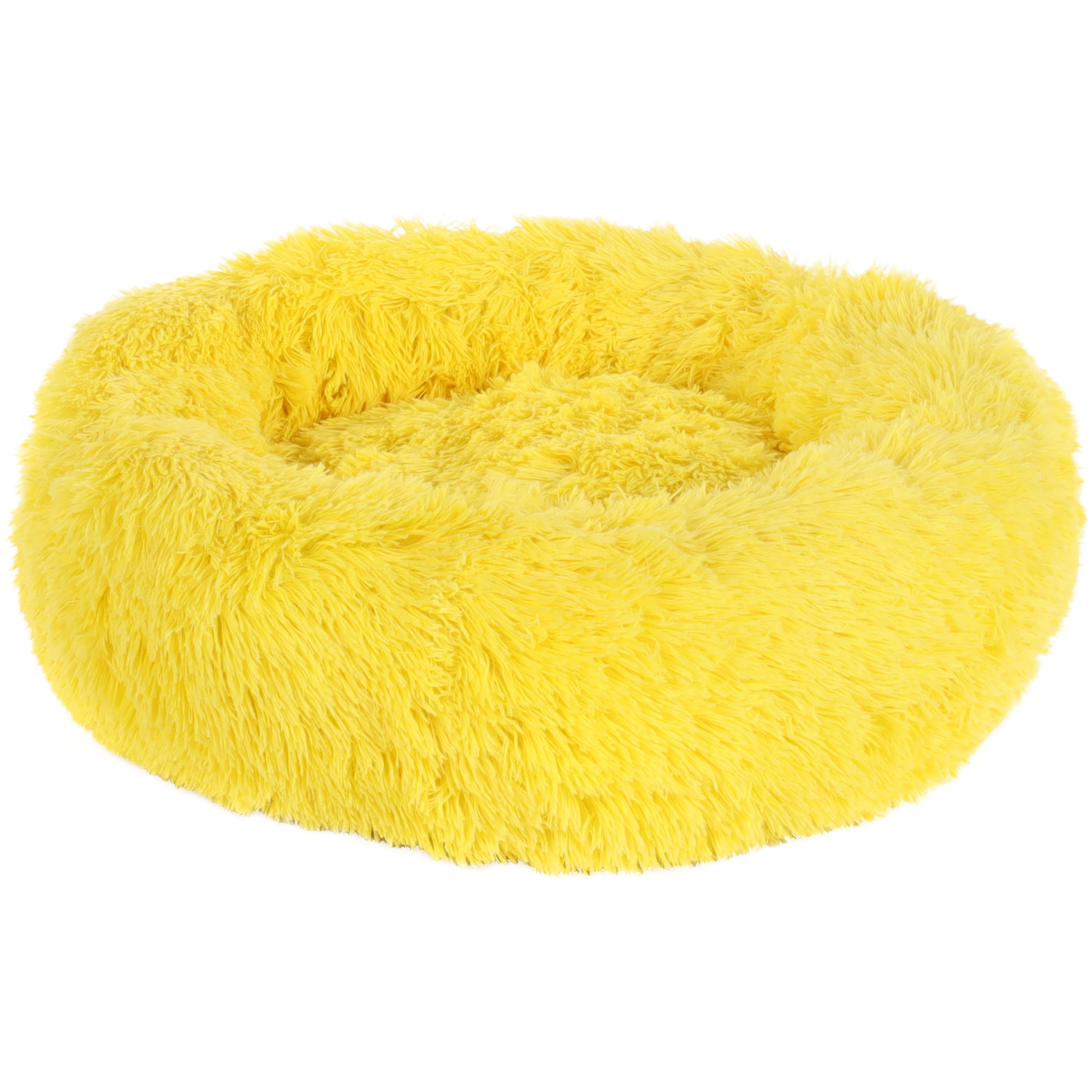 Flamingo Panier Chat ou petit Chien Rond Jaune Ø 50cm