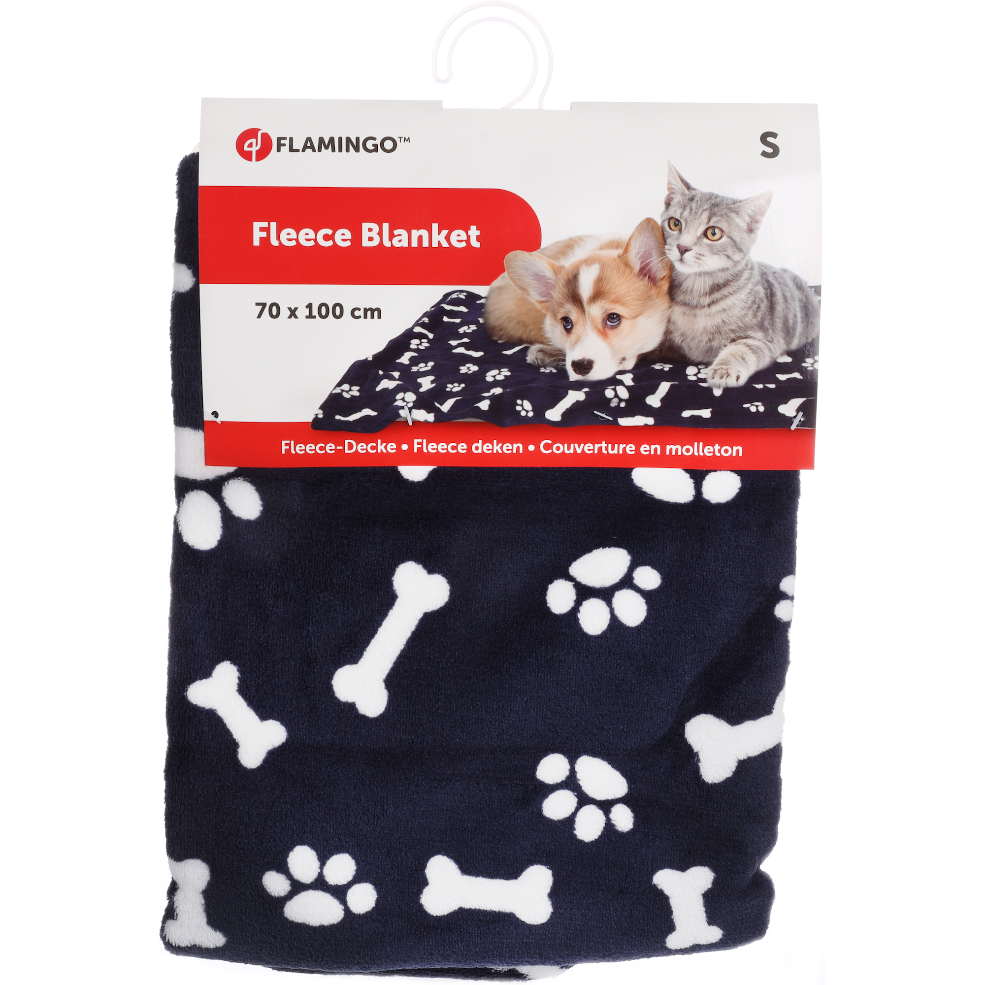 Flamingo Couverture Zuma Bleu pour Chien & Chat 100CM – Image 5