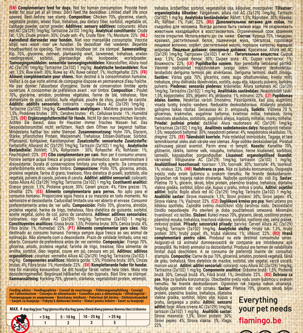 Hapki Friandises Donut avec poulet pour Chien 4PCS 95G – Image 3