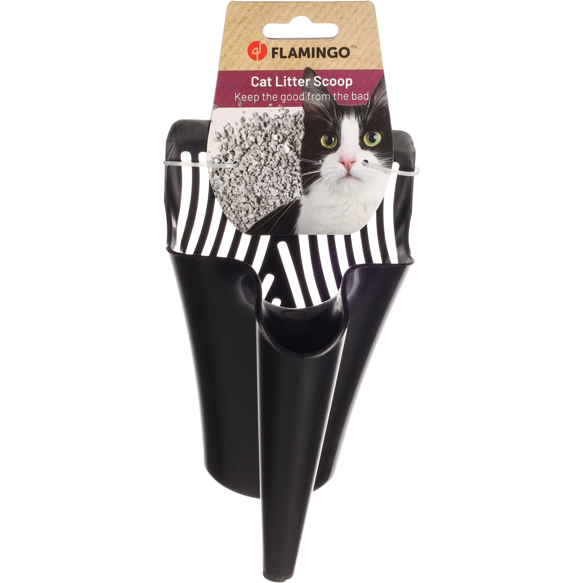 Flamingo Pelle à litière à Chat Cup Noir – Image 5