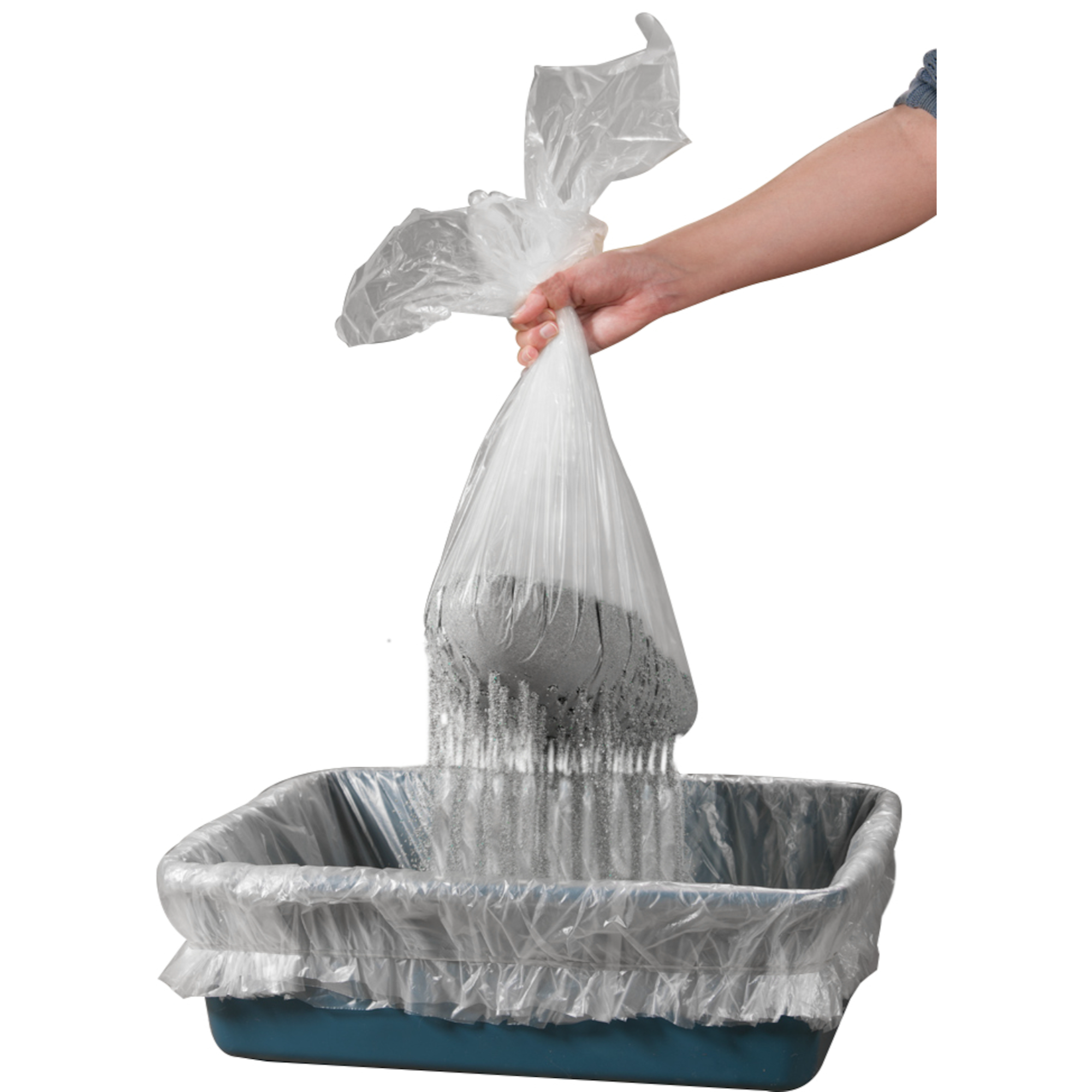 Flamingo Sacs à litière à chats Transparent & Gris