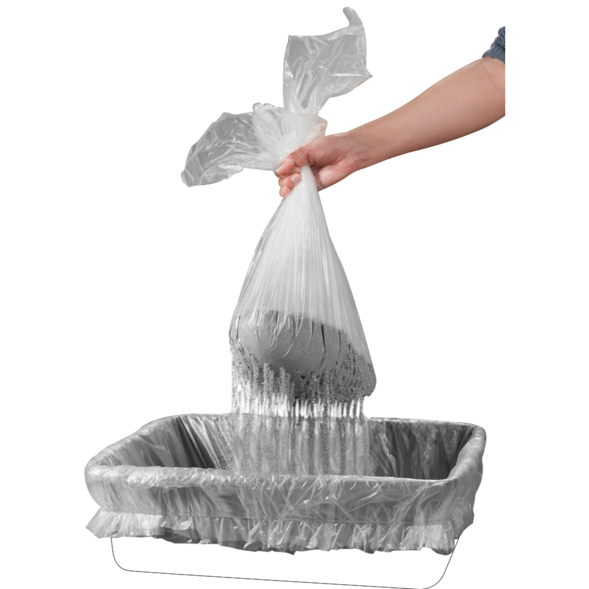 Flamingo Sacs à litière à chats Transparent & Gris – Image 2