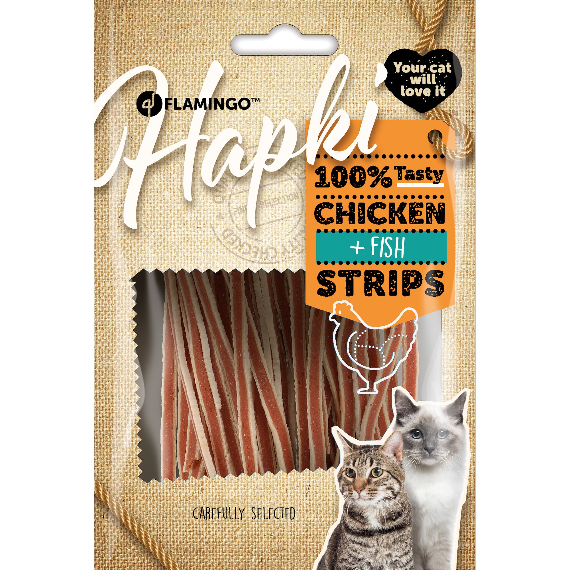 Flamingo Friandises Chat Hapki Sushi avec Poulet & Poisson – Image 3