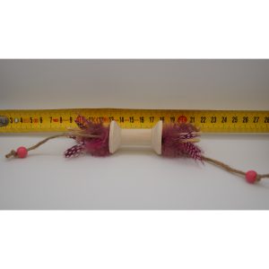 Les Pepettes Créations Bobinette o Plumes Rose pour Chat