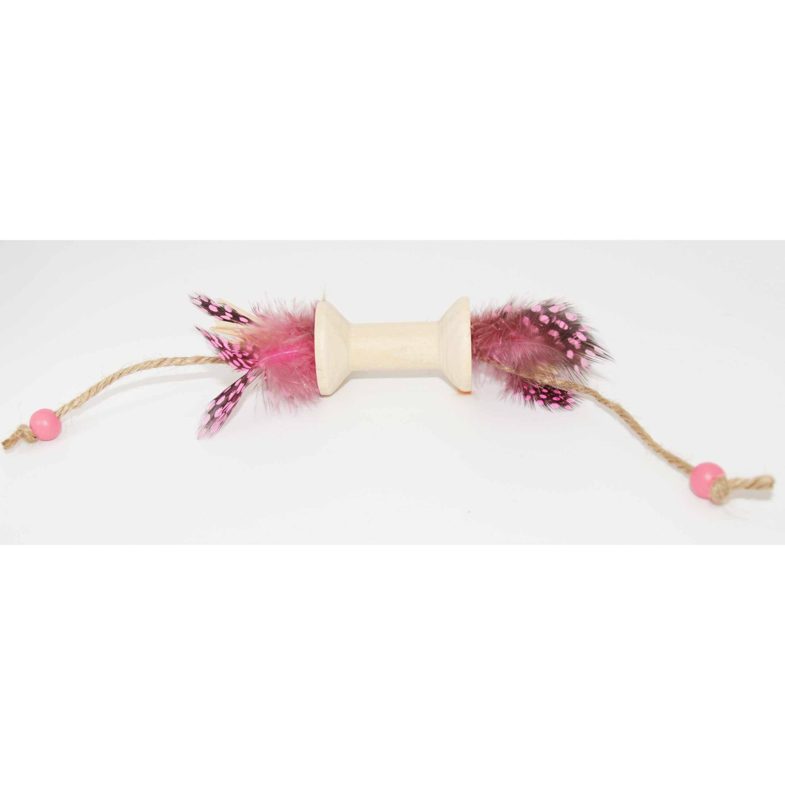 Les Pepettes Créations Bobinette o Plumes Rose pour Chat
