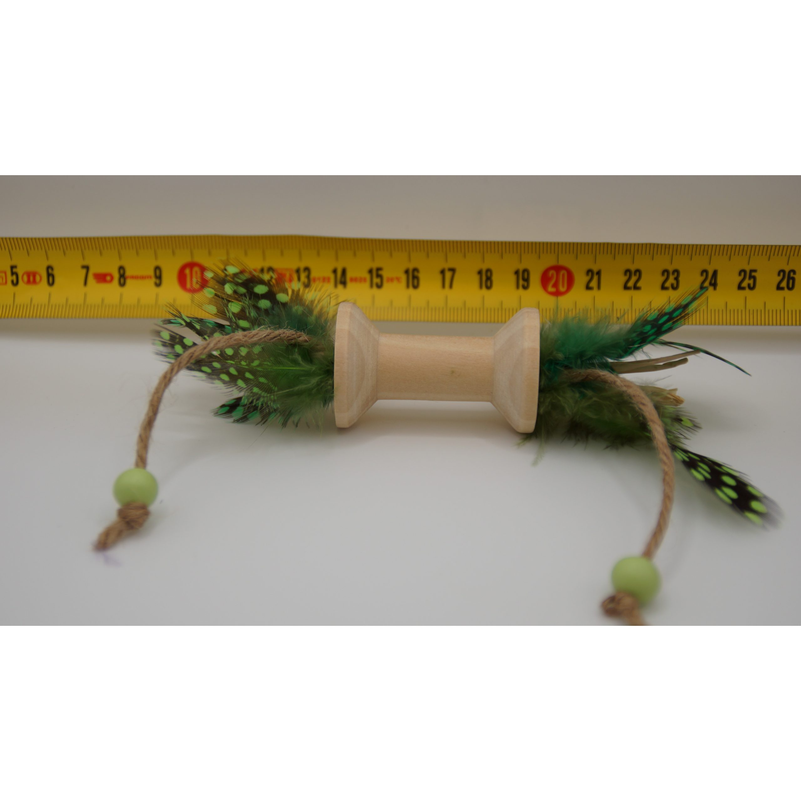Les Pepettes Créations Bobinette o Plumes Vert pour Chat – Image 2