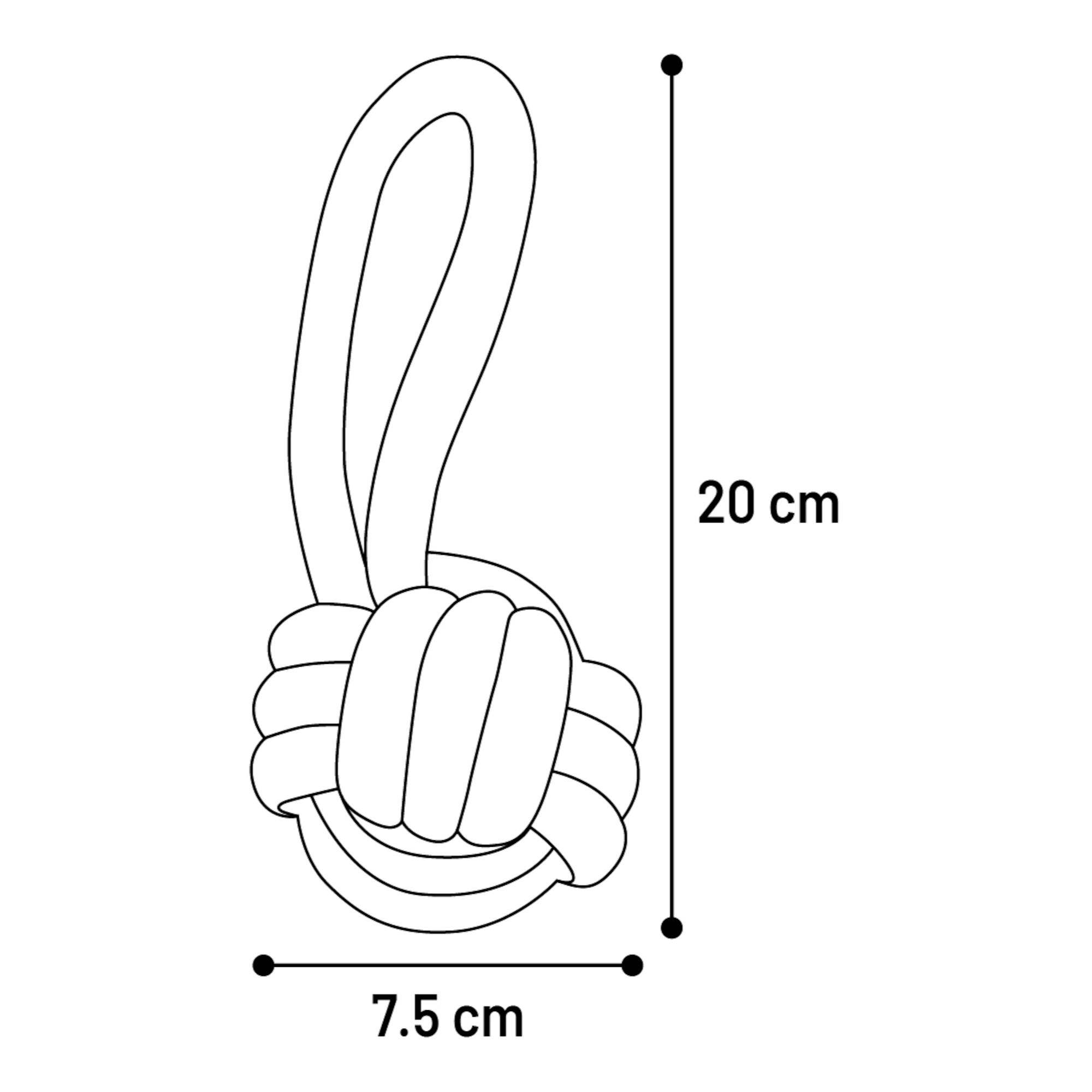 Flamingo Jouet pour Chien Ringo Corde à tirer & Balle S – Image 2