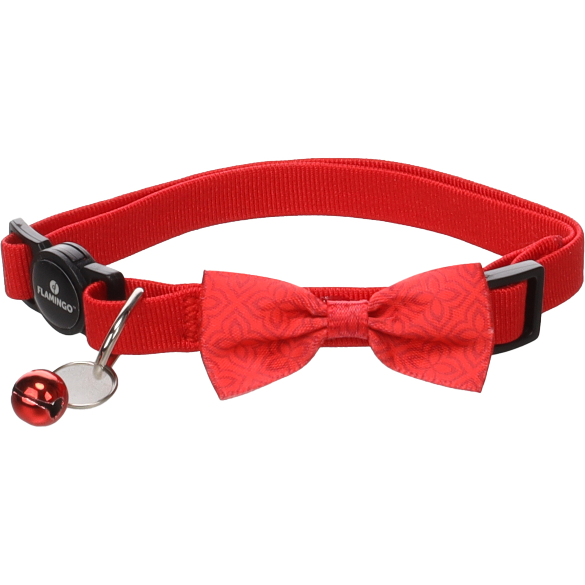 Flamingo Collier Chat avec Noeud de Papillon Rouge