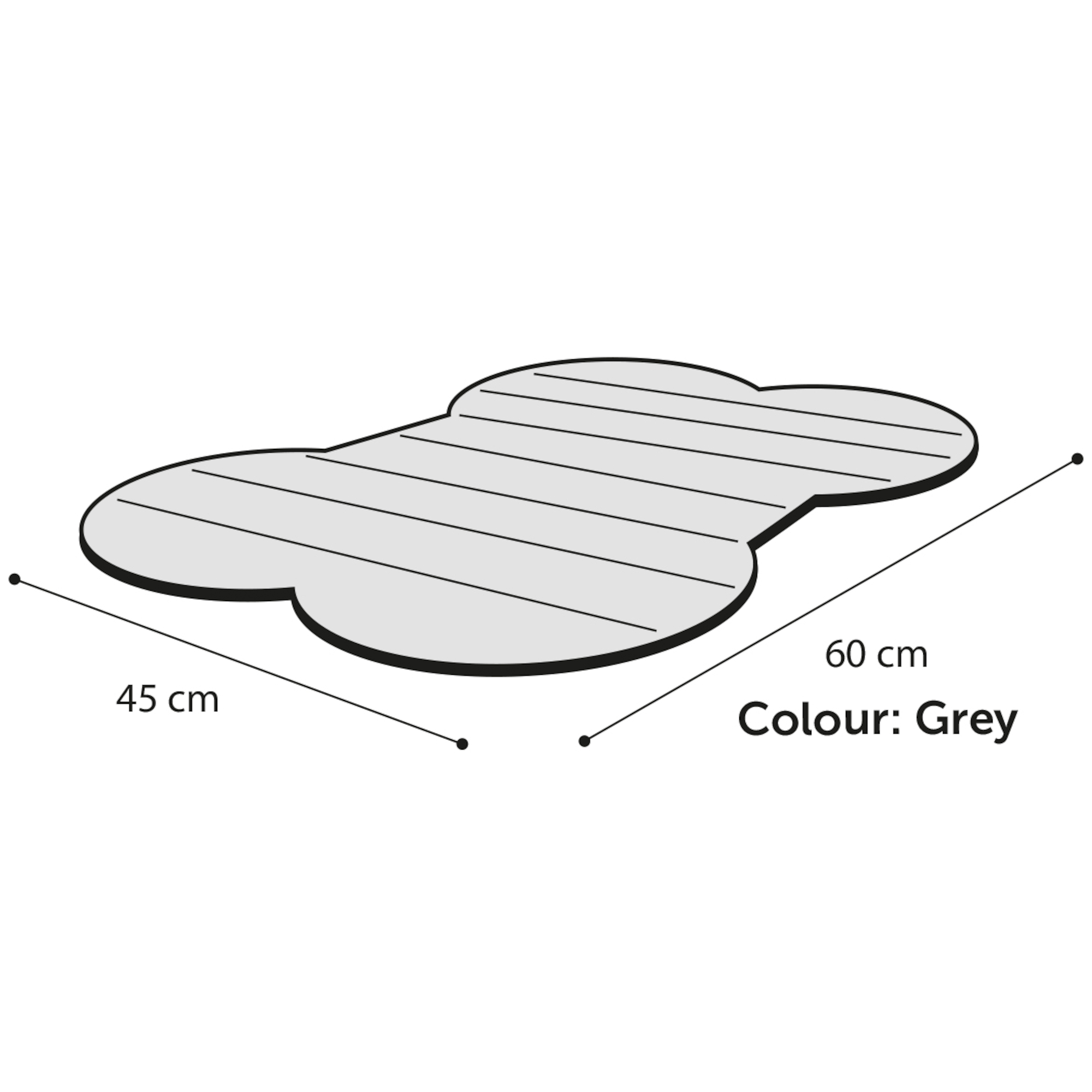 Tapis Rafraîchissant Os Gris M – Image 3