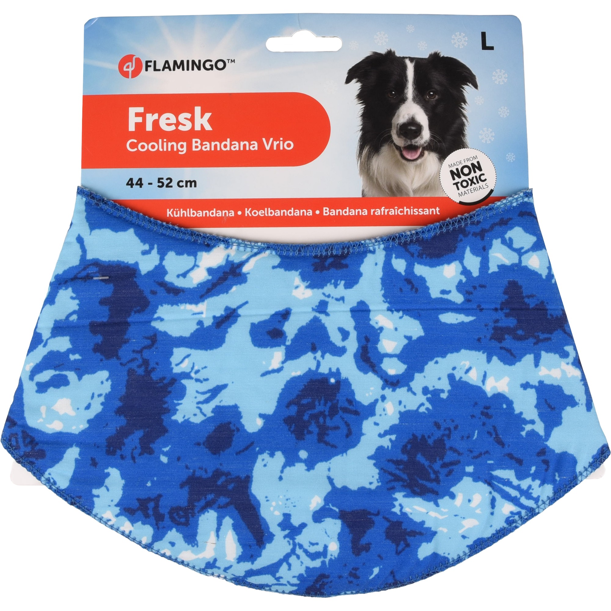 Bandana Rafraîchissant pour Chien Bleu S – Image 4