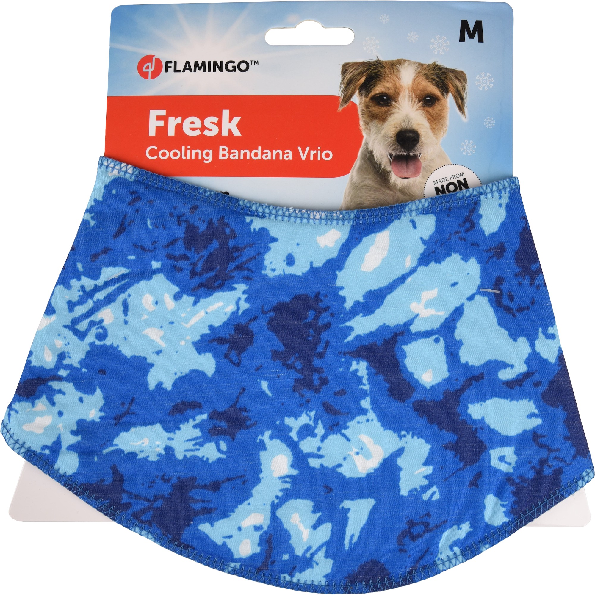 Bandana Rafraîchissant pour Chien Bleu M – Image 4