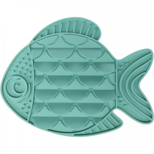 Tapis à lécher Poisson Turquoise